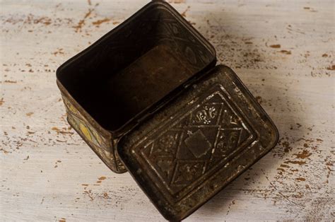 odm vintage metal tin box|Vintage Tin Boxes for sale .